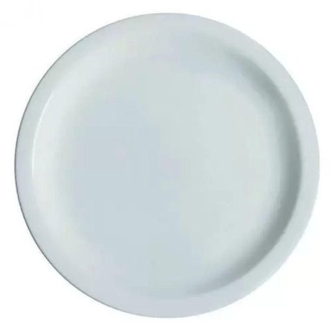 Conjunto 6 Pratos de Sobremesa Branco Ceramica - Porcelart