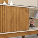 Ver imagem 3 de Rack Bancada com Painel Wood Canela/Off White para TV até 42” - Mobler