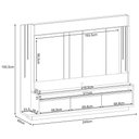Ver imagem 6 de Estante Home Theater Montane Off White/champanhe para Tv até 75” - Hb Móveis