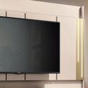 Ver imagem 4 de Estante Home Theater Montane Off White/champanhe para Tv até 75” - Hb Móveis