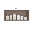 Ver imagem 4 de Armário Aéreo Geladeira Unna 1 Porta Basculante 80cm Gris - Poliman Móveis