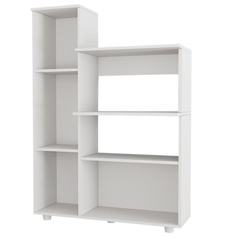 Armário Organizador Multiuso Cozinha e Lavanderia Mdp - 143x96cm - Branco Clean