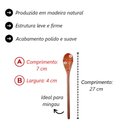 Ver imagem 3 de Kit 10 Peças Colher de Pau Madeira Modelos Mingau 27 cm