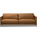 Ver imagem 2 de Sofá 3 Lugares para Sala de Estar Living Industrial 210cm Amábile L06 Couro Camel - Lyam Decor