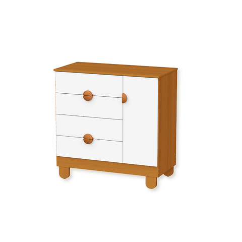 Comoda Sapateira Apolo 1P 4g  Branco Savana