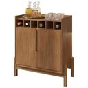 Ver imagem 2 de Balcão Aparador Bar 75cm com Adega Apollo Cedro C14 - Mpozenato