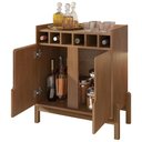 Ver imagem 5 de Balcão Aparador Bar 75cm com Adega Apollo Cedro C14 - Mpozenato