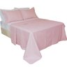 Kit Colcha Casal Liso Bouti Cobre Leito 3 Peças Cor:Rose - 5