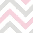Ver imagem 2 de Papel de Parede Infantil - Chevron Rosa, Branco e Cinza Arte Destaque 3 Metros