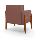 Ver imagem 5 de Kit 02 Poltronas Lana Veludo Base de Madeira - D’Rossi Rose