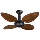 Ver imagem 1 de Ventilador de Teto Office Jet Venti-Delta Preto 4Pás Imbuia 220v