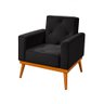 Poltrona Florença Veludo Preto - 2