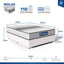 Ver mais imagens de Cama Box com Colchão de Molas Ensacadas Double Face Essence Probel Casal 138cm