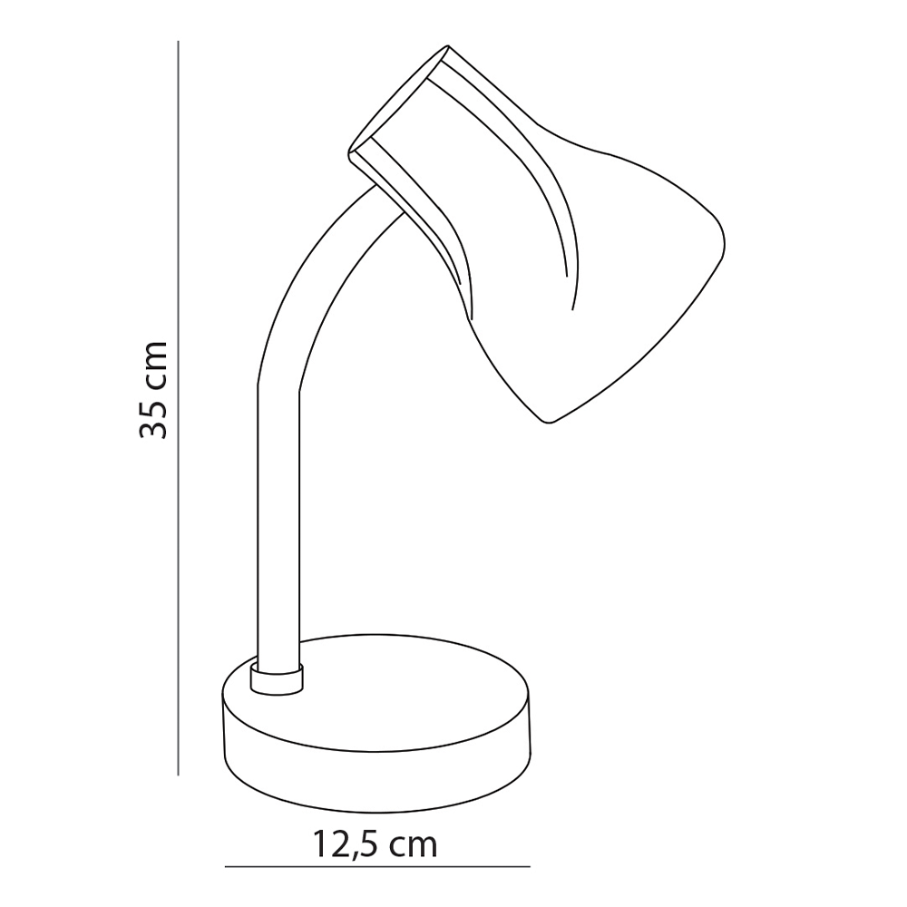 Luminária de Mesa Estudo Escritório Home Office Articulável Spiralle Bivolt E27:Azul/110V/220V - 4