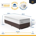 Ver imagem 3 de Cama Box com Colchão de Molas Ensacadas Pillow Top Flora Solteiro 88cm