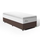 Ver imagem 1 de Cama Box com Colchão de Molas Ensacadas Pillow Top Flora Solteiro 88cm