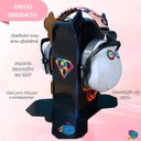 Ver imagem 3 de Abafador de Ruido Meninas Infinity Pink + Suporte Decorativo Proteção 26 Db