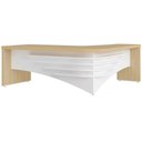 Ver imagem 3 de Mesa para Escritório em L Esquerdo 200x180cm Atria Executiva A02 Carvalho Branco - Lyam Decor