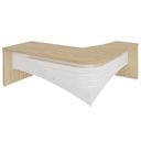Ver imagem 1 de Mesa para Escritório em L Esquerdo 200x180cm Atria Executiva A02 Carvalho Branco - Lyam Decor