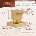 Ver imagem 3 de Kit Acabamento Descarga Hydra Padrão Deca e Docol + 2 Registro Chuveiro Dourado Fosco Alavanca Metal