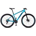 Ver imagem 5 de Bicicleta Aro 29 Krw Alumínio 24 Vel Freio a Disco X52 Cor:azul/preto;tamanho Quadro:21 Azul/preto