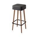 Ver imagem 5 de Kit 04 Banquetas Alta para Cozinha Área Gourmet Dubai Couríssimo Preto - Abmaza