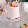5 Boleiras com Pé Prato Porta Bolo 25cm Cristal Renaissance Bolo Doces e Tortas Lyor - 4