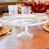 5 Boleiras com Pé Prato Porta Bolo 25cm Cristal Renaissance Bolo Doces e Tortas Lyor - 6