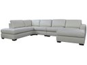 Ver imagem 2 de Sofá de Couro N.y. 6 Lugares Off White 3,58 M - Mempra
