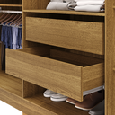 Ver imagem 4 de Guarda Roupa Casal 6 Portas Elegance sem Espelho Nature Champanhe Móveis Vila Rica