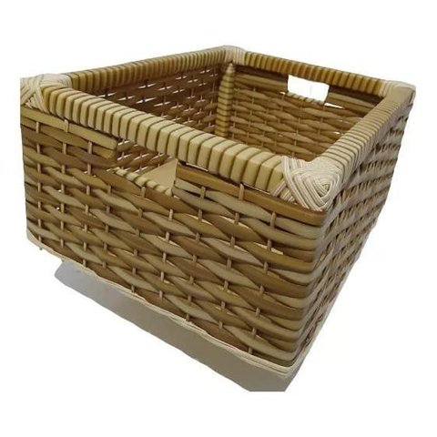 Caixa Gaveta Organizadora Vime Sintética Junco 30x40x17cm Lavadeira
