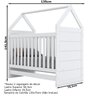 Kit 2 Bercos Mini Cama Montessoriana MDF I15 Branco HP Henn - 3