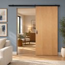 Ver imagem 1 de Porta de Correr Verniz com Kit Alumínio Colorido