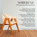 Ver imagem 3 de Poltrona Cadeira para Sala e Escritório Madeira Maciça Mila Courríssimo Bege