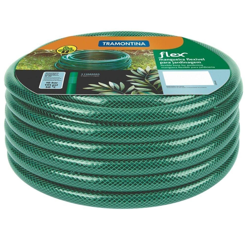 Mangueira Flex Tramontina Verde em Pvc 3 Camadas 10 M Tramontina - 1