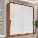Ver imagem 1 de Guarda-roupa Casal Porto 2 Portas 2 Gavetas Freijó/branco - Politorno