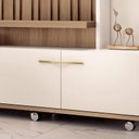 Ver imagem 4 de Estante Home Theater Titan Castanho Off White - Hb Móveis