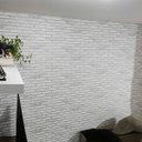 Ver imagem 6 de Vinil Adesivo de Piso e Parede Tijolinho Branco 3d Lavável Autocolante Texturizado Realista