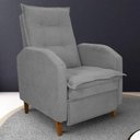 Ver imagem 1 de Poltrona Reclinável Milan Tecido Boucle Espuma D23 Cinza Matrix