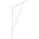 Ver imagem 5 de Suporte Braço Parede Mão Francesa Branca 50x30mm Tradestar