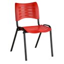 Ver imagem 1 de Cadeira Secretaria Turim Fixa - Vermelho