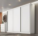 Ver imagem 2 de Guarda Roupa Casal 3 Portas 6 Gavetas 100%mdf Diamond Branco - Novo Horizonte