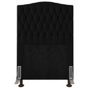 Ver imagem 1 de Cabeceira Cama Box Solteiro Itália 90 Cm Sintético MV Estofados Italia Preto