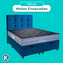 Ver imagem 4 de Cama Box Bau + Colchão Queen Molas Ensacadas Petrus Paropas + Cabeceira Estofada
