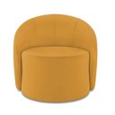Ver imagem 5 de Poltrona Decorativa Orgânica Kit 2 Lua Veludo Mostarda D03 - D’Rossi