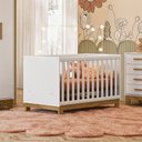 Ver imagem 1 de Berço Mini Cama Qencanto Slim 4315 Qmovi Branco Acetinado + Colchão Ortobom