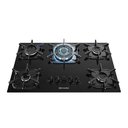 Ver imagem 4 de Cooktop Mueller 5 Bocas Vidro Preto Tripla Chama Bivolt 601270003
