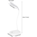 Ver imagem 5 de Luminaria de Mesa Abajur Led Usb Flexivel Recarregavel Abajur Led 3 Niveis de Intensidade Usb Mesa