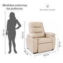 Ver imagem 3 de Poltrona de Amamentação Retrátil e Reclinável para Quarto de Bebê Pés Madeira Maciça Soninho