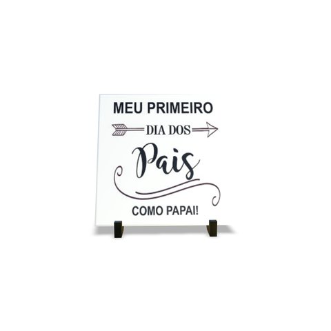 Porta Retrato Dia Dos Pais Decorativo em Azulejo Personalizados